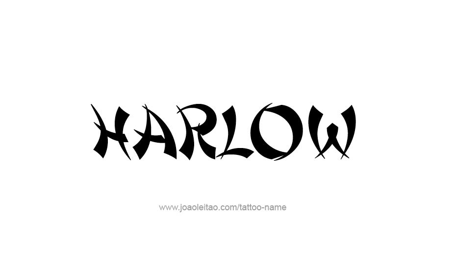 Tattoo Design Name Harlow   