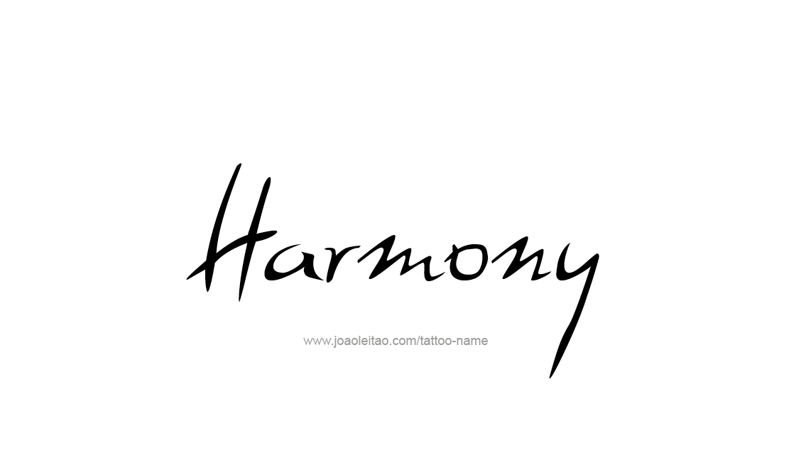 Tattoo Design Name Harmony   