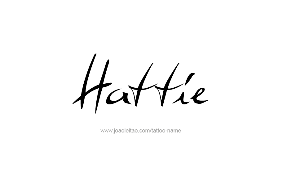 Tattoo Design Name Hattie   