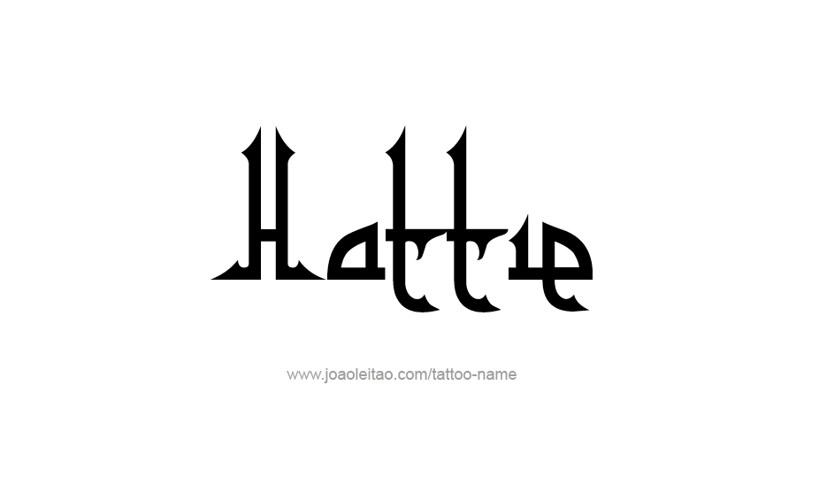 Tattoo Design Name Hattie   