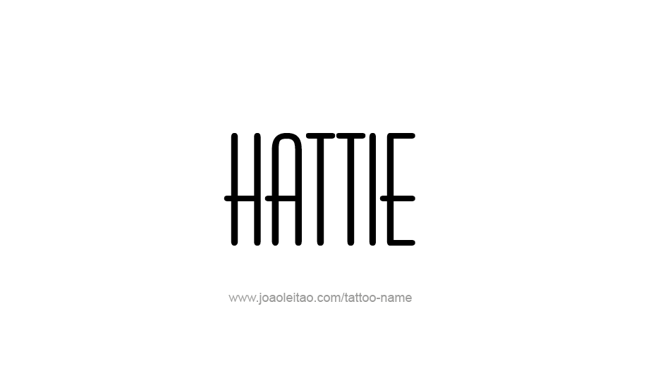 Tattoo Design Name Hattie   