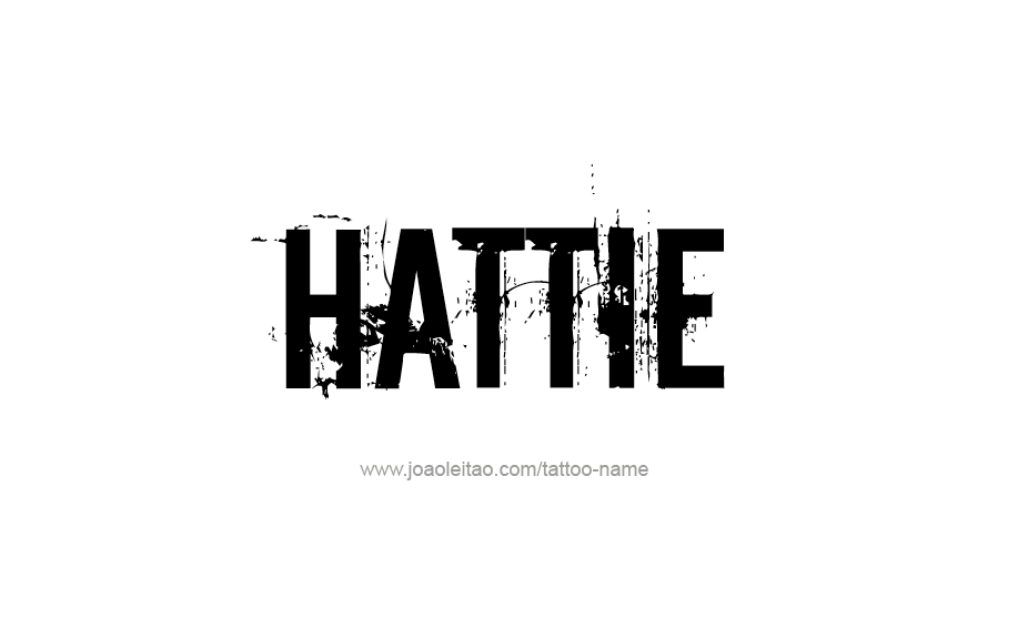 Tattoo Design Name Hattie   