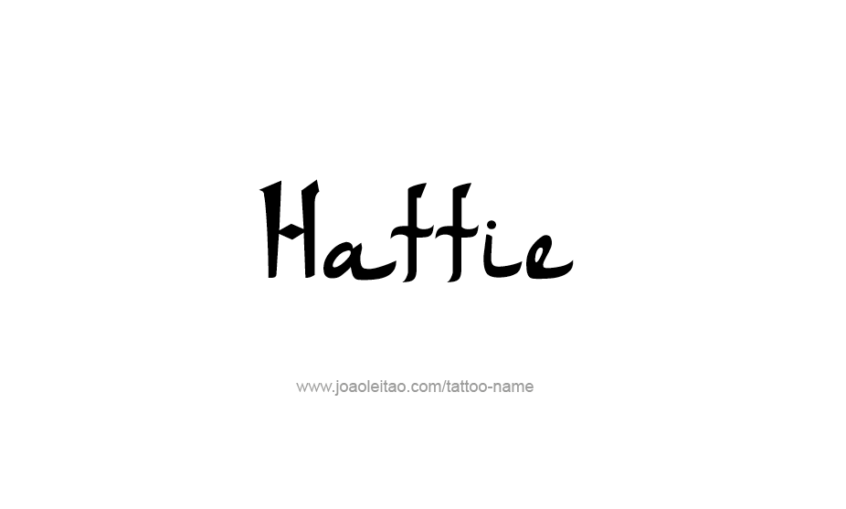 Tattoo Design Name Hattie   