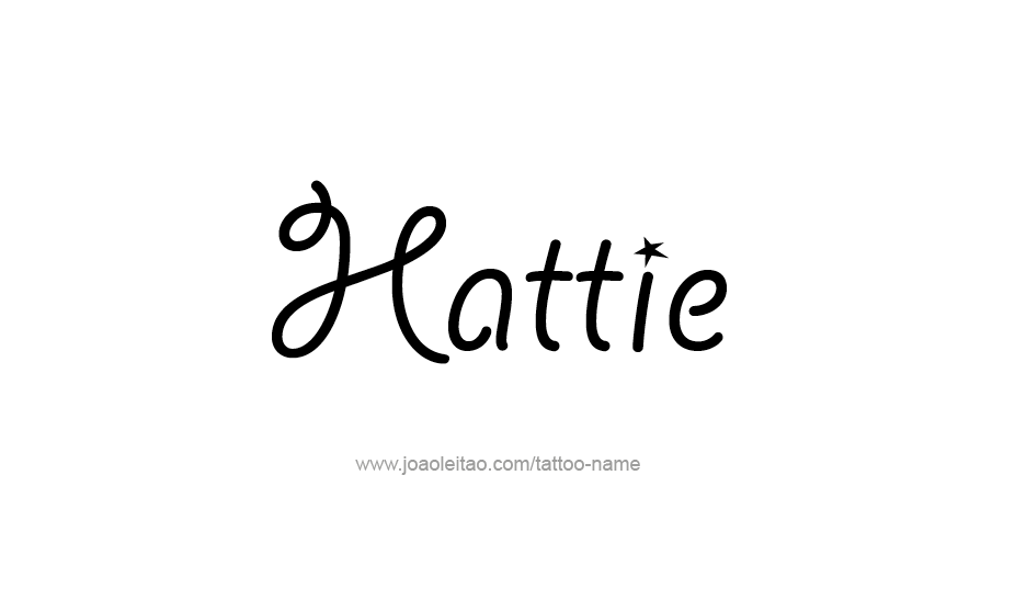 Tattoo Design Name Hattie   