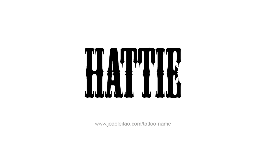 Tattoo Design Name Hattie   