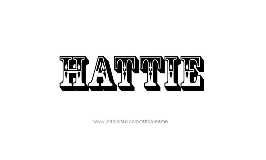 Tattoo Design Name Hattie   