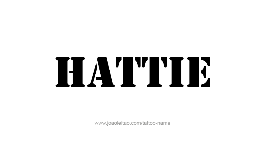 Tattoo Design Name Hattie   