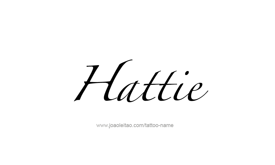 Tattoo Design Name Hattie   