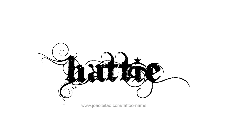 Tattoo Design Name Hattie   