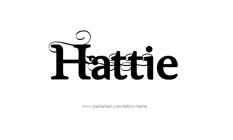 Tattoo Design Name Hattie   