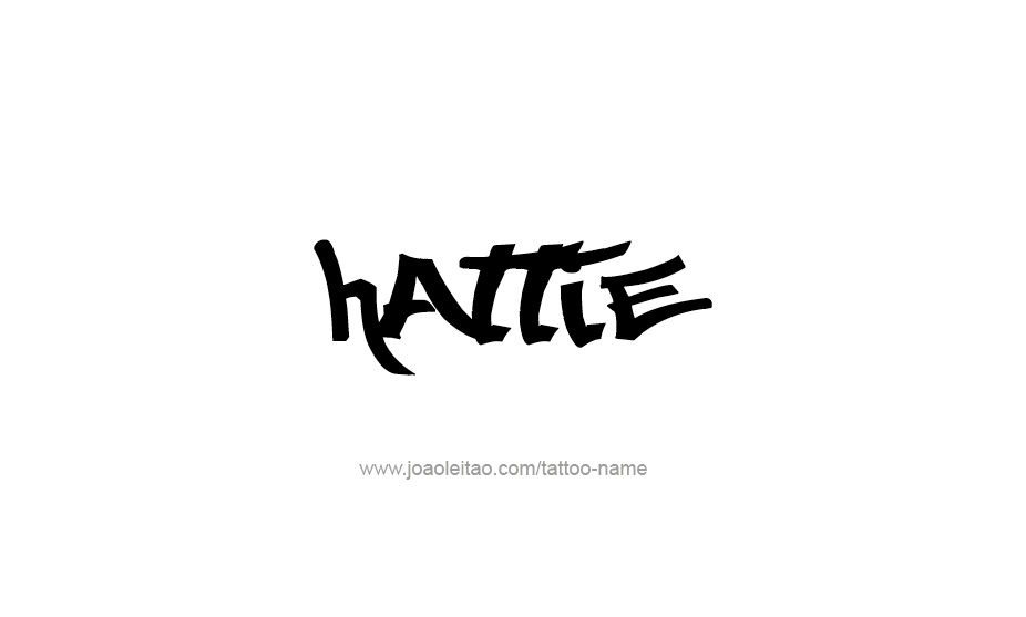 Tattoo Design Name Hattie   