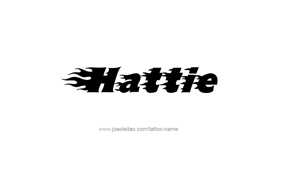 Tattoo Design Name Hattie   