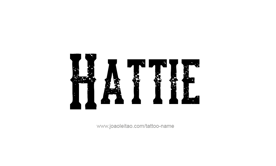 Tattoo Design Name Hattie   