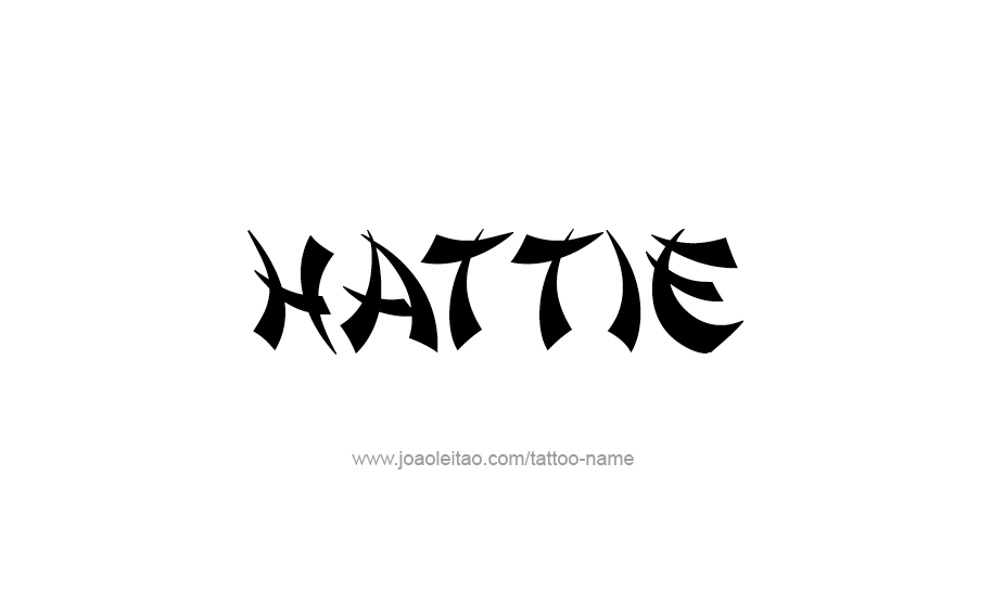 Tattoo Design Name Hattie   