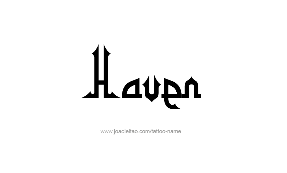 Tattoo Design Name Haven   