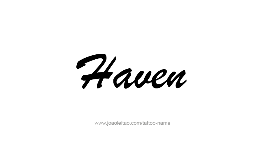 Tattoo Design Name Haven   