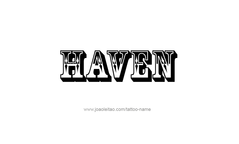 Tattoo Design Name Haven   