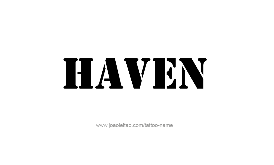 Tattoo Design Name Haven   