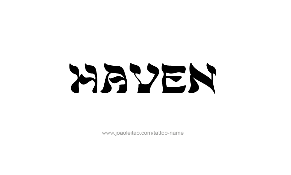 Tattoo Design Name Haven   