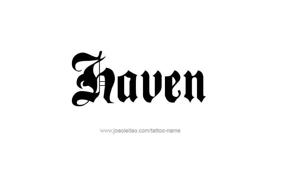 Tattoo Design Name Haven   