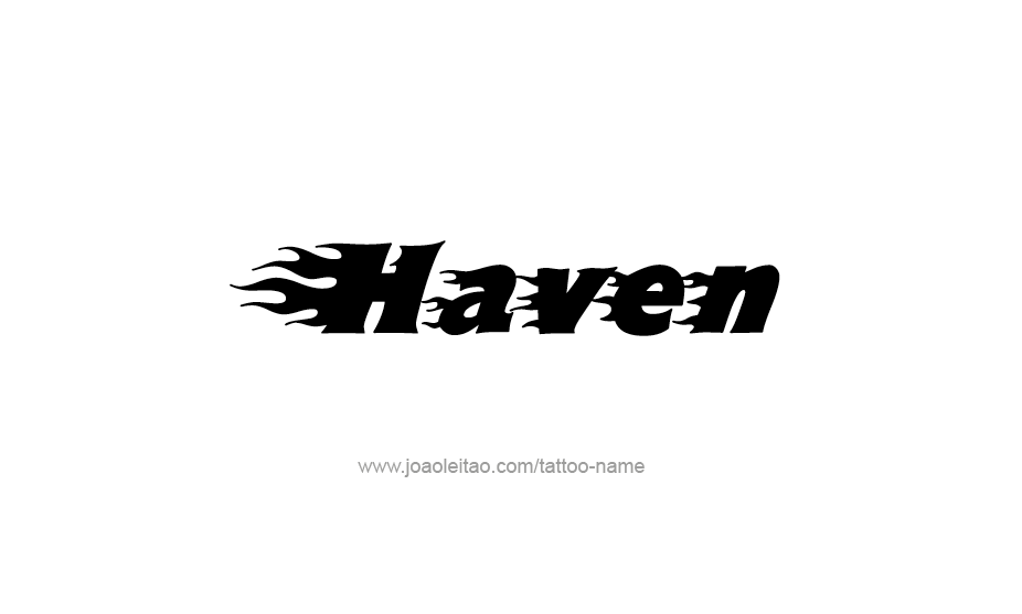 Tattoo Design Name Haven   