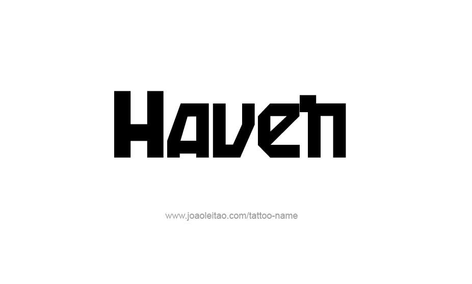 Tattoo Design Name Haven   