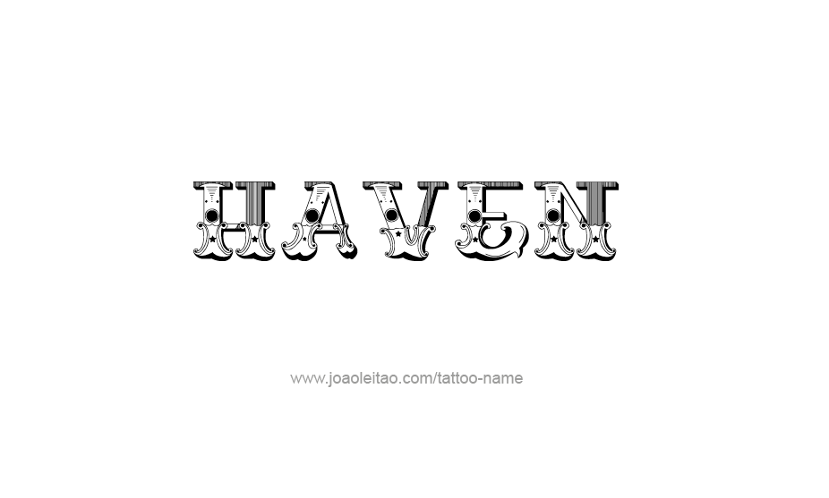 Tattoo Design Name Haven   