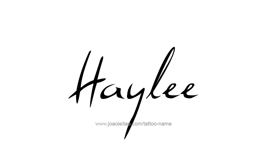 Tattoo Design Name Haylee   