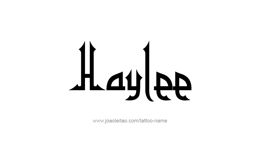 Tattoo Design Name Haylee   