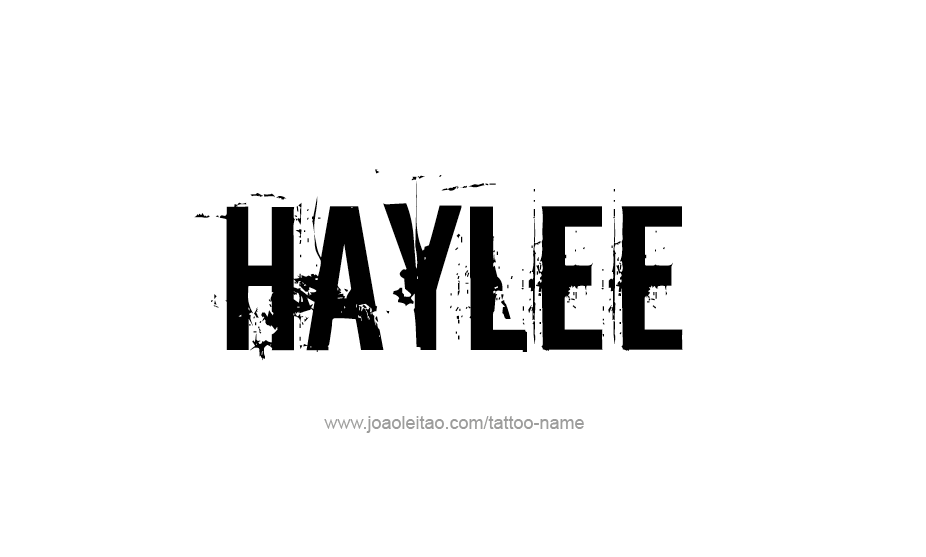 Tattoo Design Name Haylee   