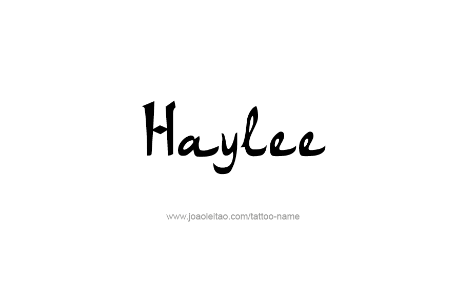 Tattoo Design Name Haylee   