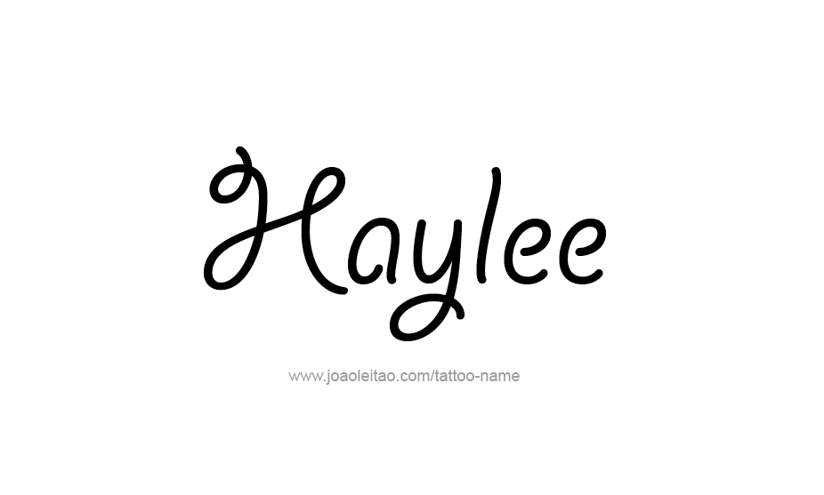 Tattoo Design Name Haylee   