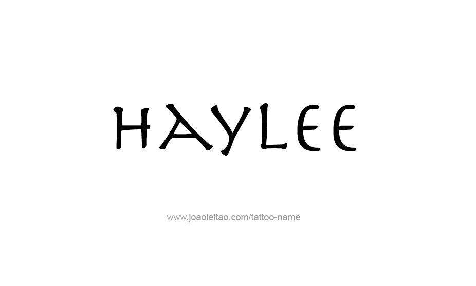 Tattoo Design Name Haylee   