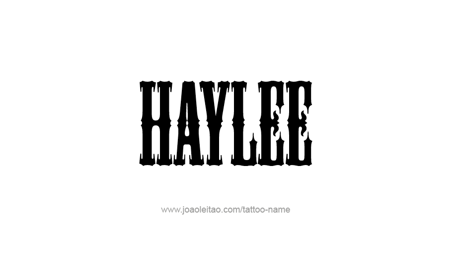 Tattoo Design Name Haylee   