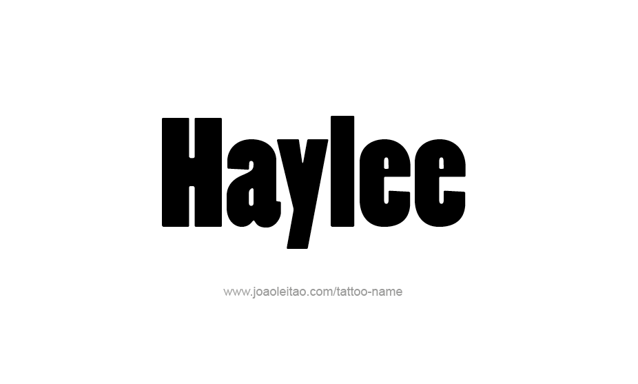 Tattoo Design Name Haylee   