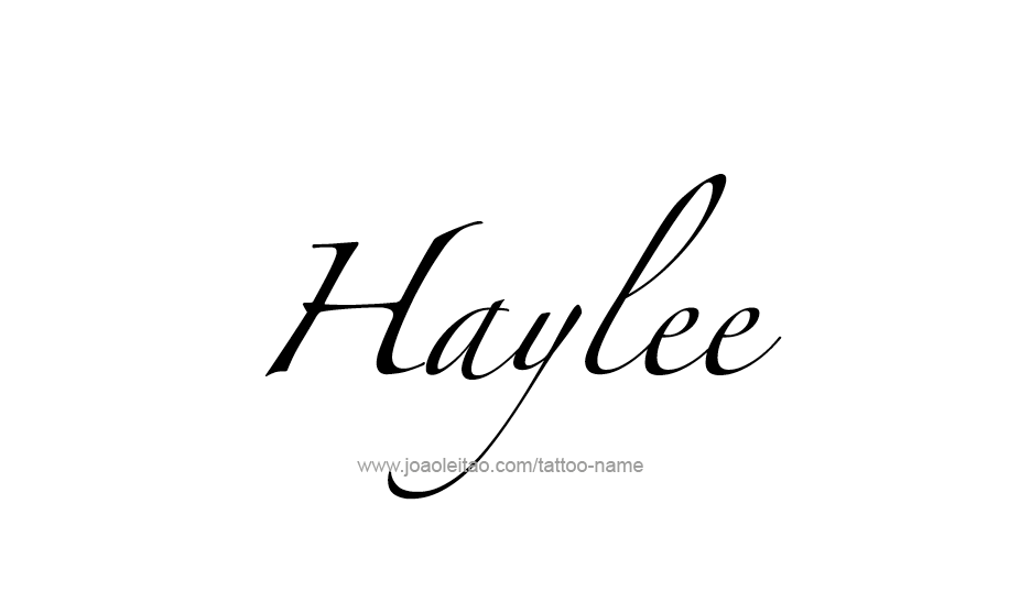 Tattoo Design Name Haylee   