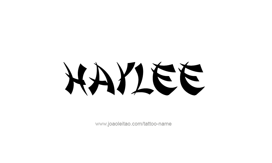 Tattoo Design Name Haylee   