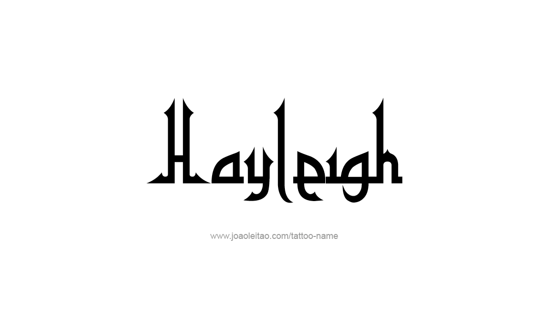 Tattoo Design Name Hayleigh   