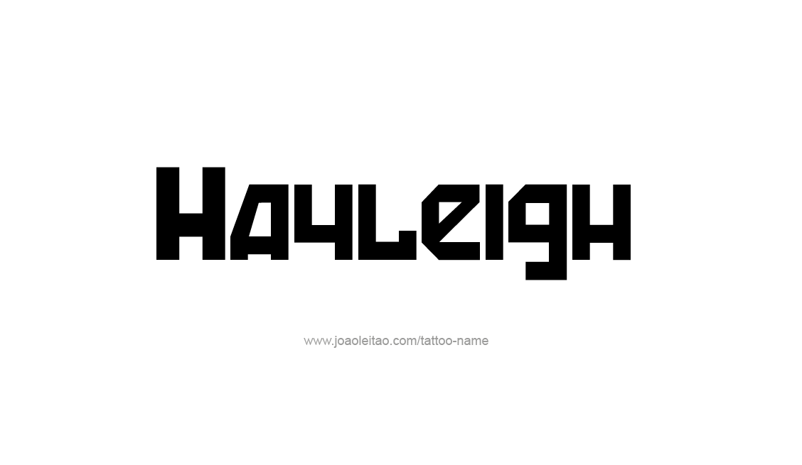 Tattoo Design Name Hayleigh   