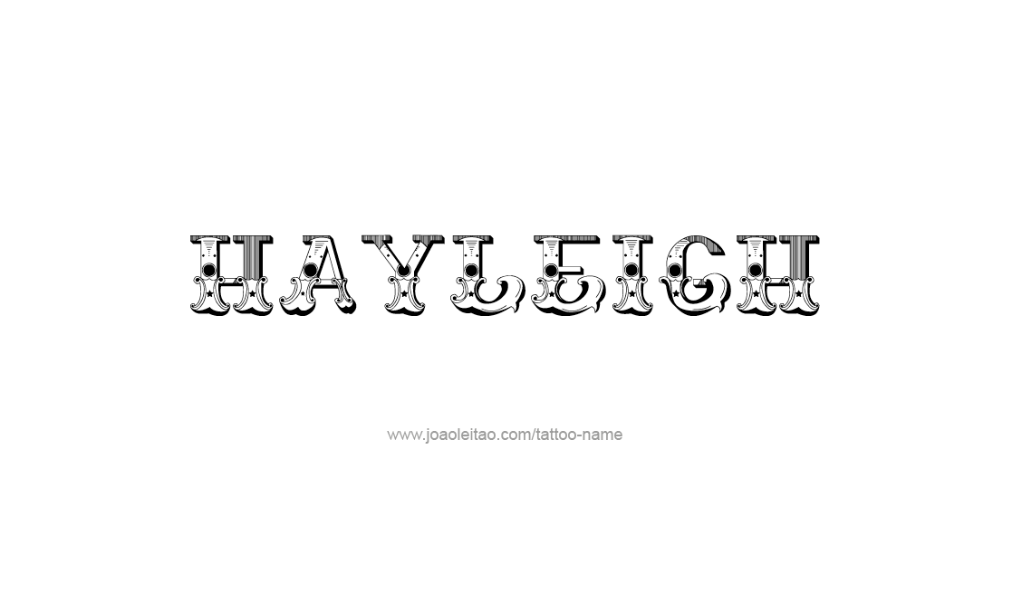 Tattoo Design Name Hayleigh   