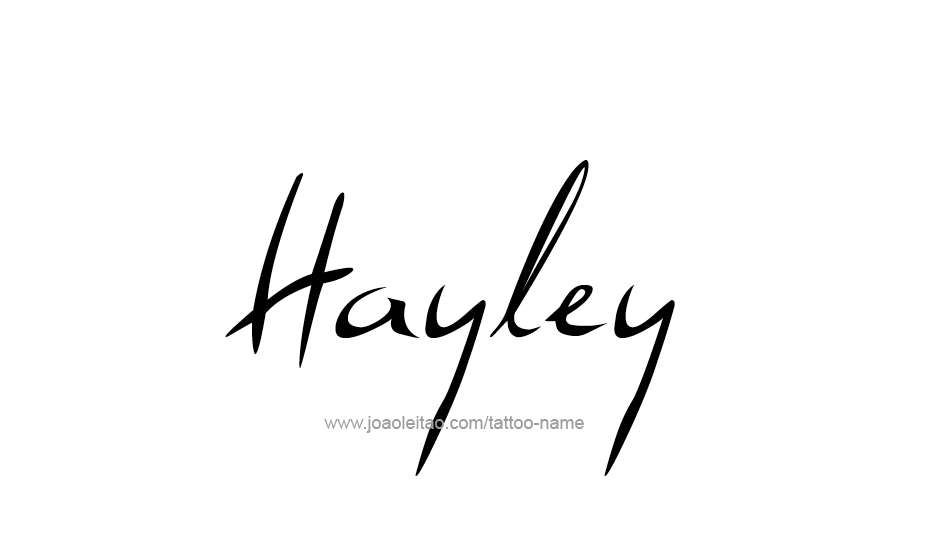 Tattoo Design Name Hayley   