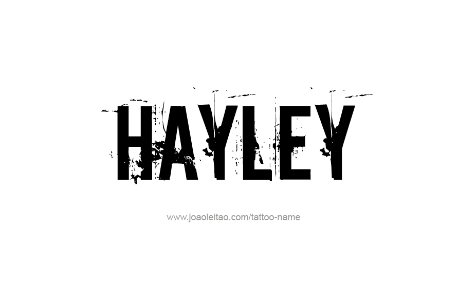 Tattoo Design Name Hayley   