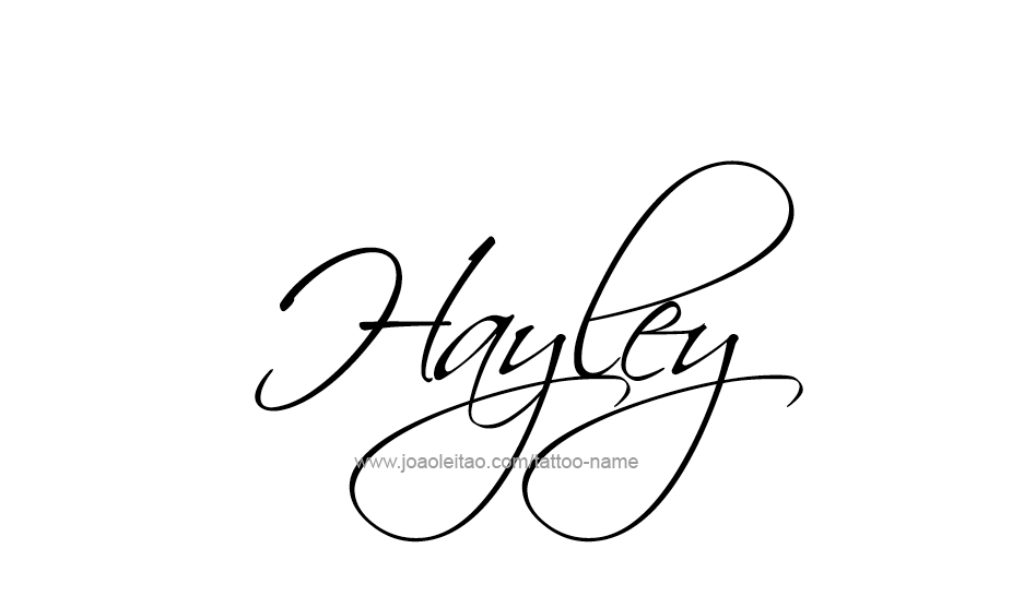 Tattoo Design Name Hayley   