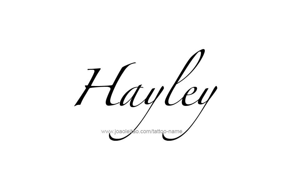 Tattoo Design Name Hayley   