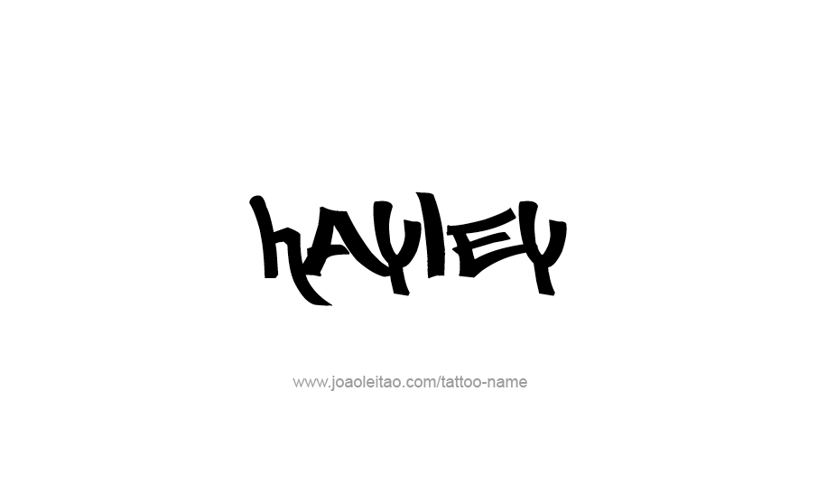 Tattoo Design Name Hayley   