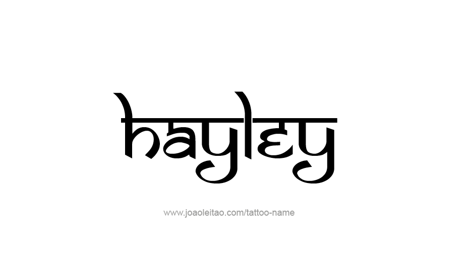 Tattoo Design Name Hayley   