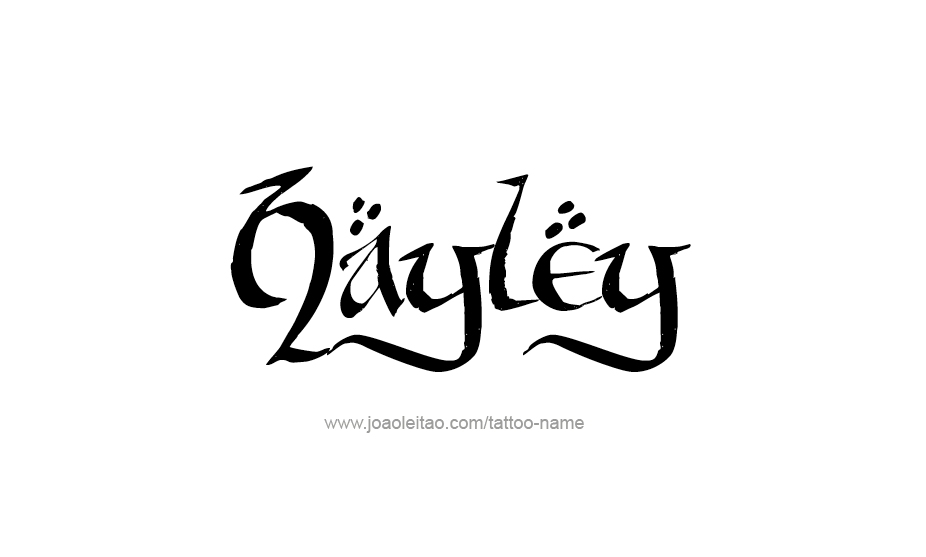 Tattoo Design Name Hayley   