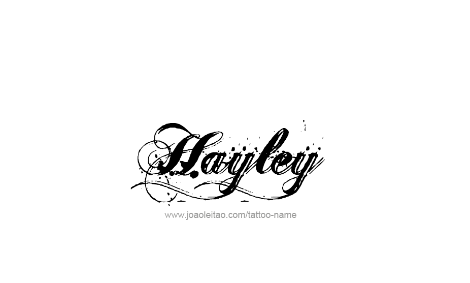 Tattoo Design Name Hayley   