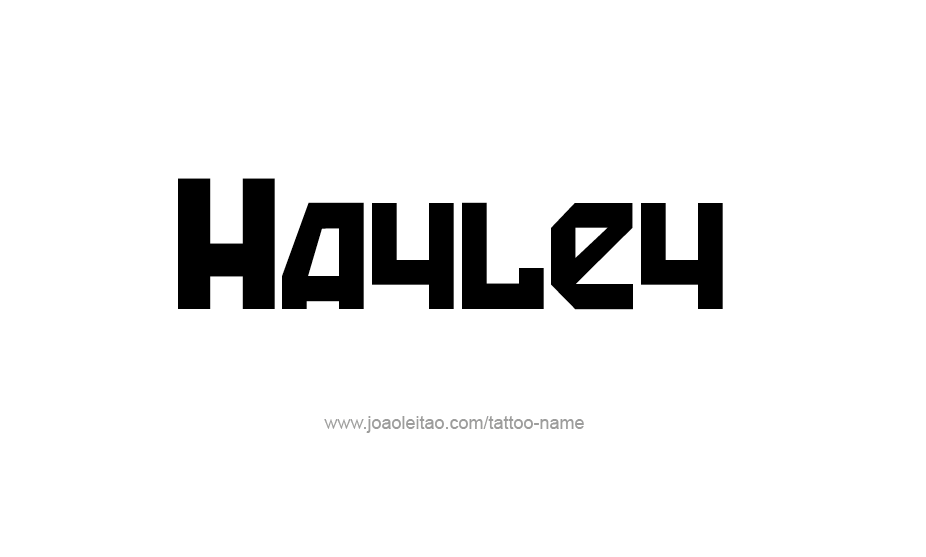 Tattoo Design Name Hayley   