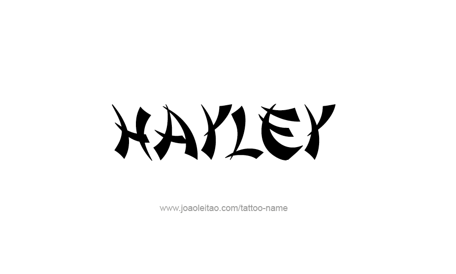 Tattoo Design Name Hayley   